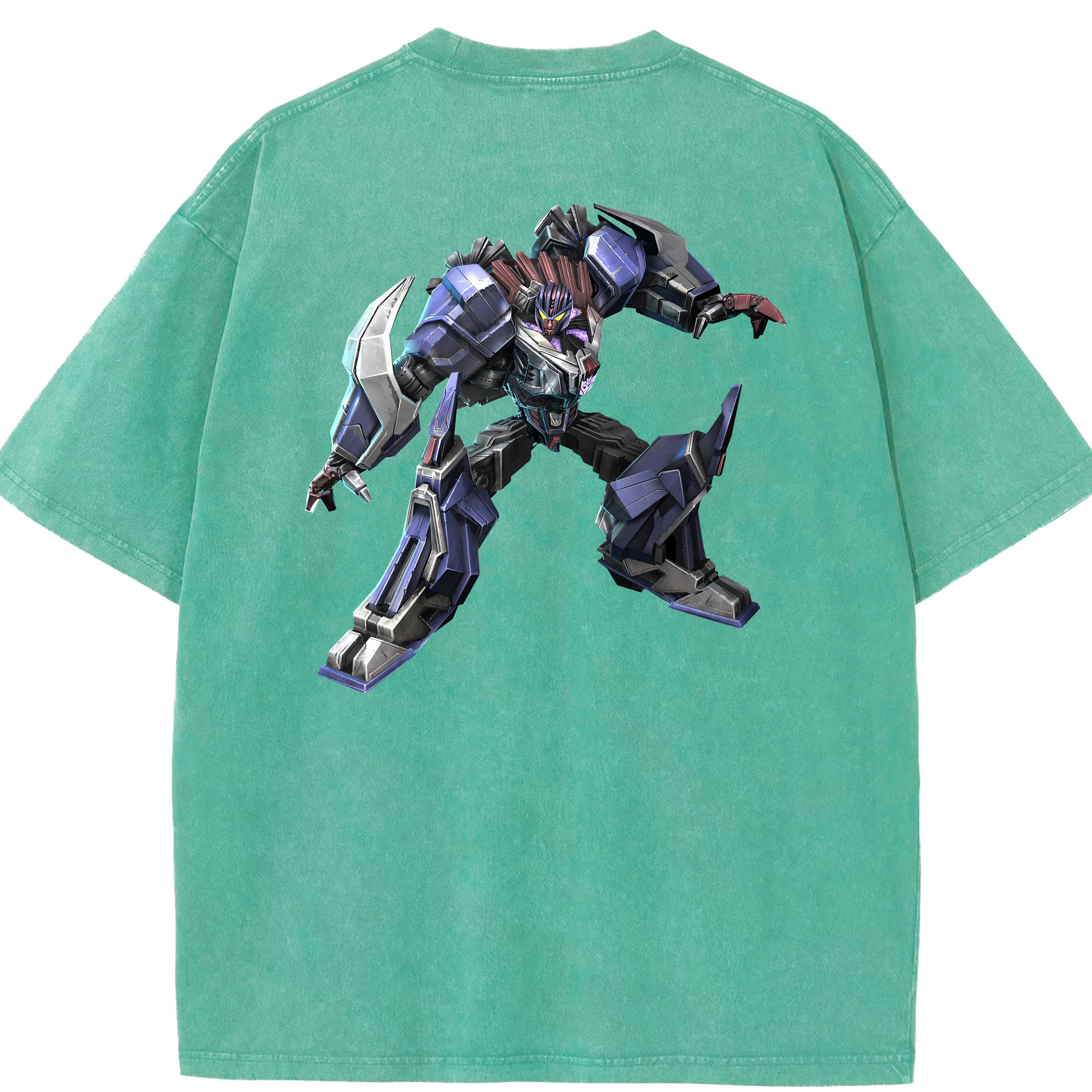 （画像用） Transformers トランスフォーマー 綿100% ヴィンテージ風 半袖Tシャツ（背面プリント）